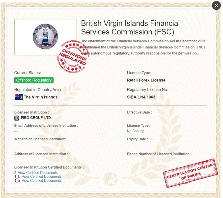 British Virgin Islands Financial Services Commission (FSC)